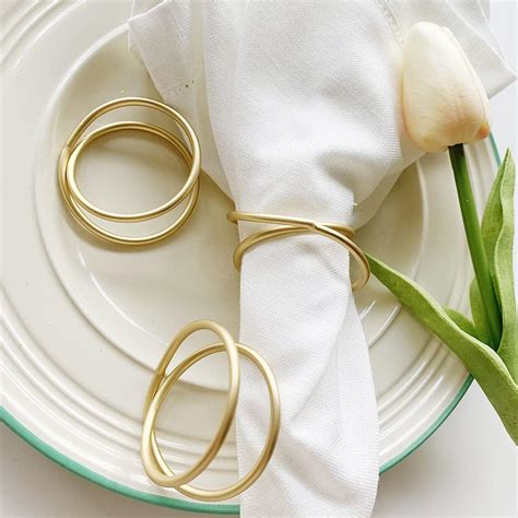 amazon gold napkin rings